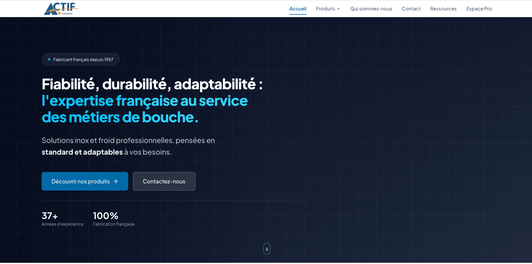 Site web Actif Industries